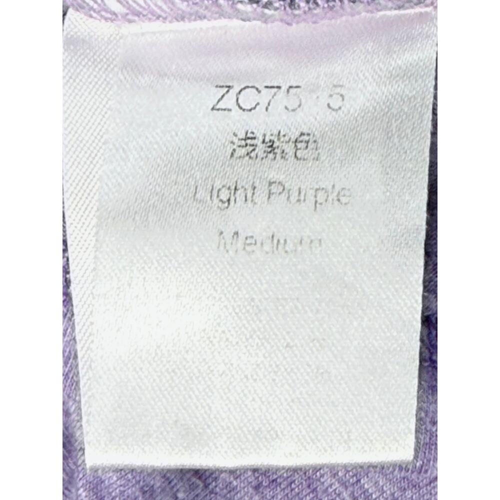 Unbranded Raglan Henley Short Sleeve Colorblock Top Light Purple Medium - Picture 3 of 8